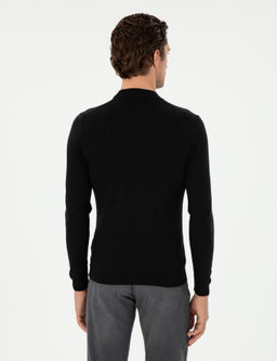 Черный зауженный свитер - Cacharel фото 5