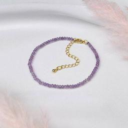 Браслет из лавандового Аметиста 17,5 см +