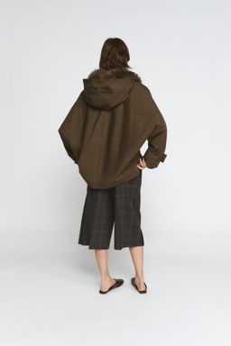 ZW COLLECTION FAUX SHEEPSKIN COLLAR PARKA - Zara фото 3