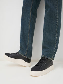 Мужские высокие кеды ARMANI EXCHANGE Артикул 4079355, черный  фото 2