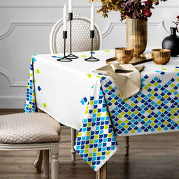 "Росса" Скатерть 180х145см, длина стола до 140см, на 6 персон, хлопок "Премиум" 186г/м2, "Домашняя мода" (Россия)