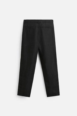 PLEATED LINEN TROUSERS - Zara фото 7