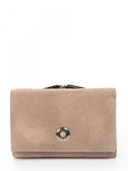 LACCOMA кошелек LA-2072-З-серо-бежевый натуральная замша