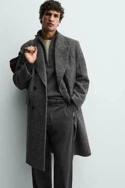 HERRINGBONE WOOL COAT - Zara фото 6