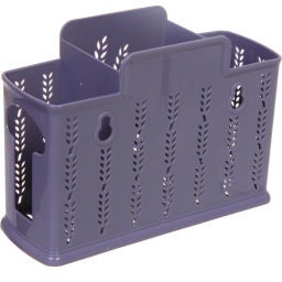 Цена за 2 шт. Подставка для столовых приборов пластиковая "Колосок" 19*13*7см 3секции