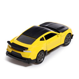 Машинка металлическая Ночные гонки, инерционная, 1:32, открываются двери, звуковые и световые эффекты, цвет жёлтый - Автоград фото 3