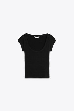 ROUND NECK T-SHIRT - Zara фото 22