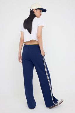 Lacivert Wide Leg/Genis Paca Brode Serit Detayl? Kal?n Orme Esofman Alt? TWOAW26EA00002