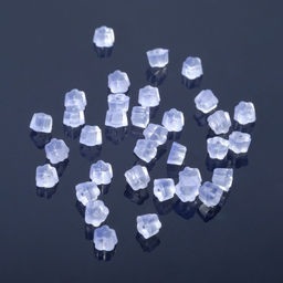 Заглушки для сережек, швенз, пусет силиконовые для швенз и пусет «Цветочки» (набор 10гр), 3*2,5мм, цвет прозрачный