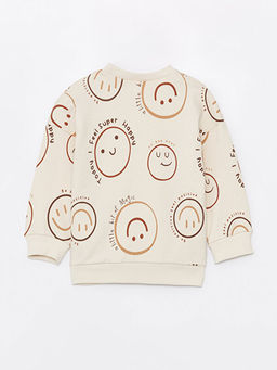 Bisiklet Yaka Bask?l? Erkek Bebek Sweatshirt - Waikiki фото 2