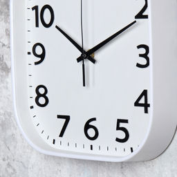 Часы настенные 25 см белые / Y8025T10-3 /уп 40/