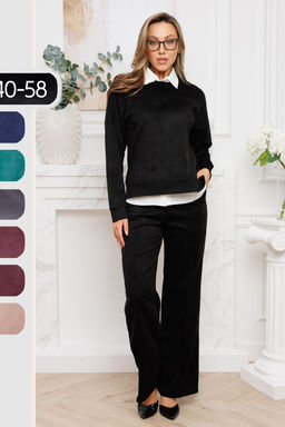 Костюм замшевый брючный 43043