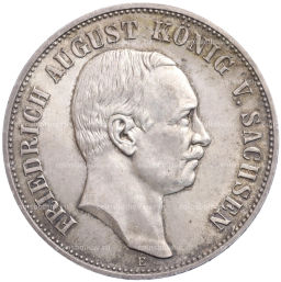 Монета 5 марок 1914 года Е Германия (Саксония)
