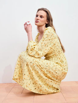 Платье миди с цветочным принтом / Zarina