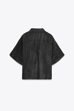 FLOWING SHIRT WITH POCKET - Zara фото 6