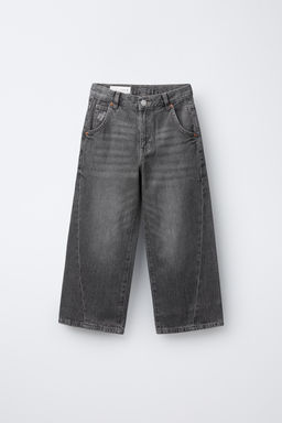 SEAM DETAIL WIDE-LEG JEANS