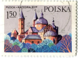 Марка Замок Плод-Катедра (XII век) 1973 год Польша