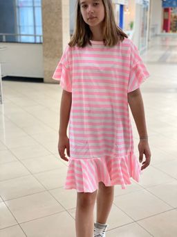 Платье с волнами ПЛОТНЫЙ ХЛОПОК - Knitka wear фото 6