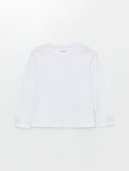 Bisiklet Yaka Basic K?z ?ocuk Ti??rt