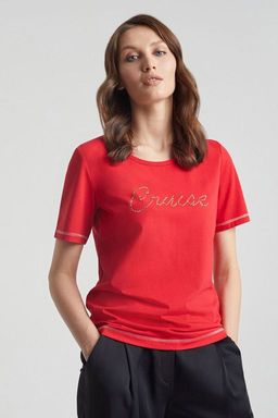Футболка женская LS-013469-RE, 
красный
