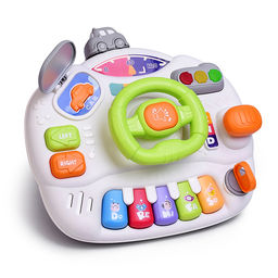 Столик развивающий "Веселый руль" свет, звук, в коробке