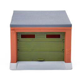 Гараж для машинок (хаки, коричневый, серый) 187х136х95 мм.