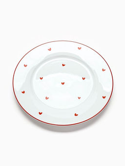 Тарелка плоская керамическая Любовь в деталях, d=20 см, ручная работа