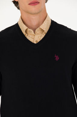 Свитер U.S. Polo Assn черный из хлопка  фото 21