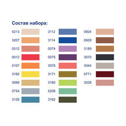 Нитки для вышивания Gamma набор мулине Вышивальщица-25 100% хлопок 25 x 8 м ассорти