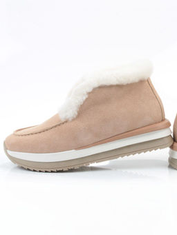 04-5521-2 APRICOTS Ботинки зимние женские (натуральная кожа, 100% шерсть)