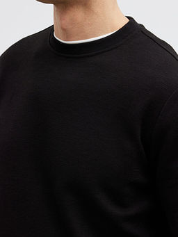 Bisiklet Yaka Uzun Kollu Erkek Ti??rt