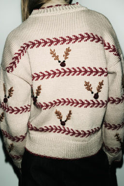 REINDEER KNIT SWEATER - Zara фото 6