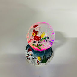 Новогодний декор - Снежный шар 10 см (стекло, свет) в ассортименте - Ип лебедев о.ю фото 10