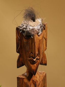 Сувенир интерьерный «Абориген», 19×14×100 см, дерево, коричневый