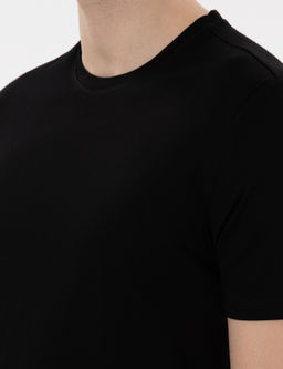 Siyah Slim Fit Merserize Basic Ti__rt - Pierre cardin фото 7