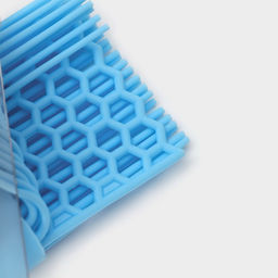 Кисть Доляна Дуэт, силикон, 27.5?5?1.5 см, голубая  фото 7