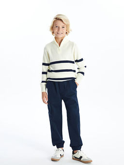 Dik Yaka Erkek ?ocuk Triko Kazak - Waikiki фото 4