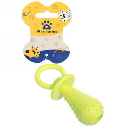 Цена за 6 шт. Игрушка для собаки "Bubble gum-Соска" 9,5см цвет зеленый Ultramarine