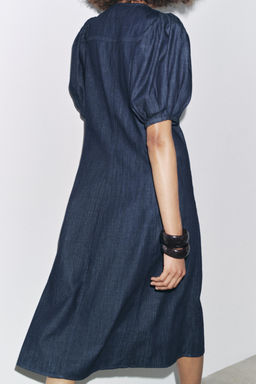ZW COLLECTION DENIM DRESS - Zara фото 10
