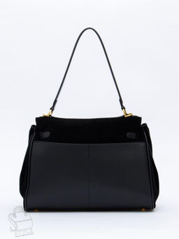 Сумка женская кожаная 2320YF black Polina&Eiterou  в Новосибирске