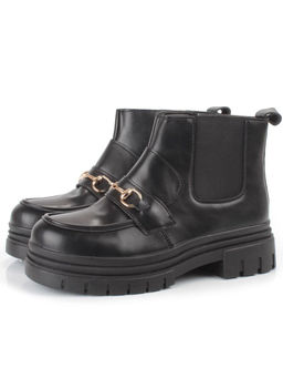 01-FR19-2 BLACK Ботинки демисезонные женские