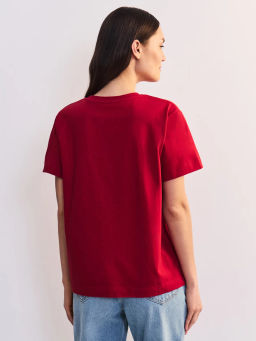 Футболка из хлопка с принтом ZR2605023425-70 / Zarina