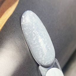 POTAL Moon base каучуковая молочная база с серебряной поталью - Patrisa nail фото 2