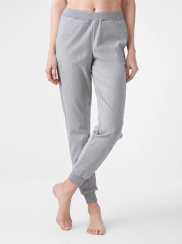 CONTE Хлопковые термоджоггеры с мерцанием люрекса SPORT LUX shiny grey