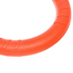 Кольцо - пуллер для собак средних и крупных пород "ЛЮБИМЫЙ БРО", цвет оранжевый, d - 29см (подвес)