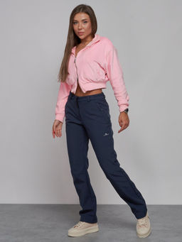 Брюки спортивные софтшелл MTFORCE женские синего цвета 2410S  фото 3