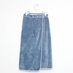 Полотенце-парео Этель для бани, цв. голубой, 70*140 см, 100% п/э, 280 г/м2  фото 4