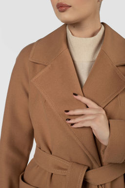 01-12046 Пальто женское демисезонное "Classic Reserve" (пояс)