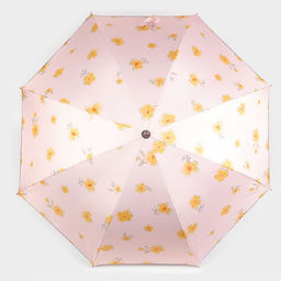 Зонт - трость полуавтоматический Цветочки, эпонж, 8 спиц, R = 51 см, цвет МИКС - Simaland фото 7