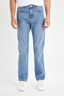 Straight Fit Normal Kal?p Normal Bel Boru Paca Jean Pantolon